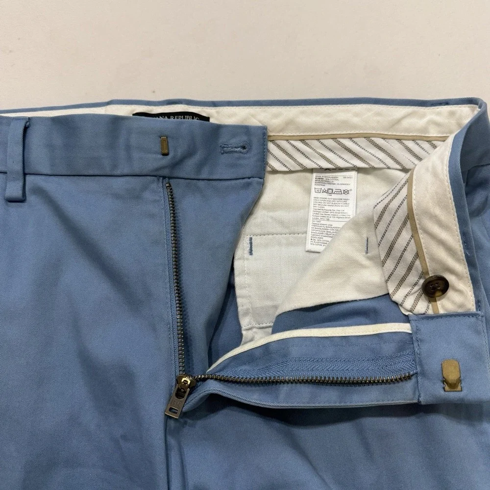 Banana Republic Aiden Chino‎ Coastal Blue Stretch Pants Rapid movement